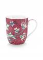 Mug Small Flower Festival Dark Pink 145 ml