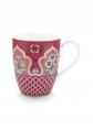 Mug Large Flower Festival Scallop Deco Dark Pink 350 ml