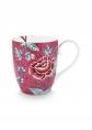 Mug XL Flower Festival Dark Pink 450 ml