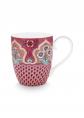 Mug XL Flower Festival Scallop Deco Dark Pink 450 ml