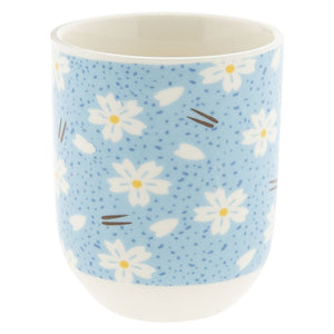 Tasje - Bloemen Wit/Blauw