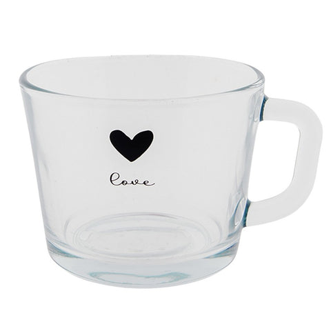 Theeglas Hart/Love 450 ml